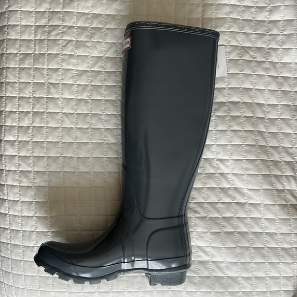 Hunter boots original tall rain grey size 5 - Picture 2 of 8